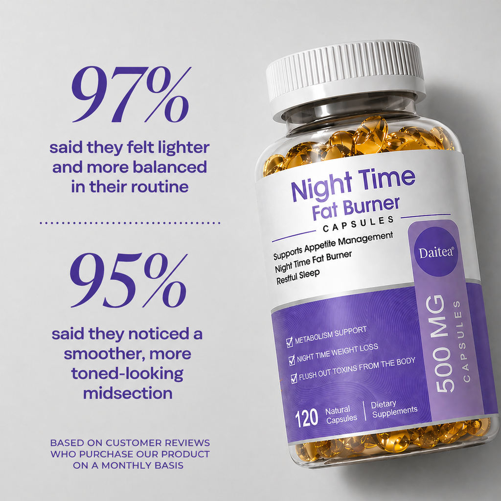 DAITEA Two Months Supply Night Routine Capsules – Metabolism & Evening Wellness Support - 120 Capsules